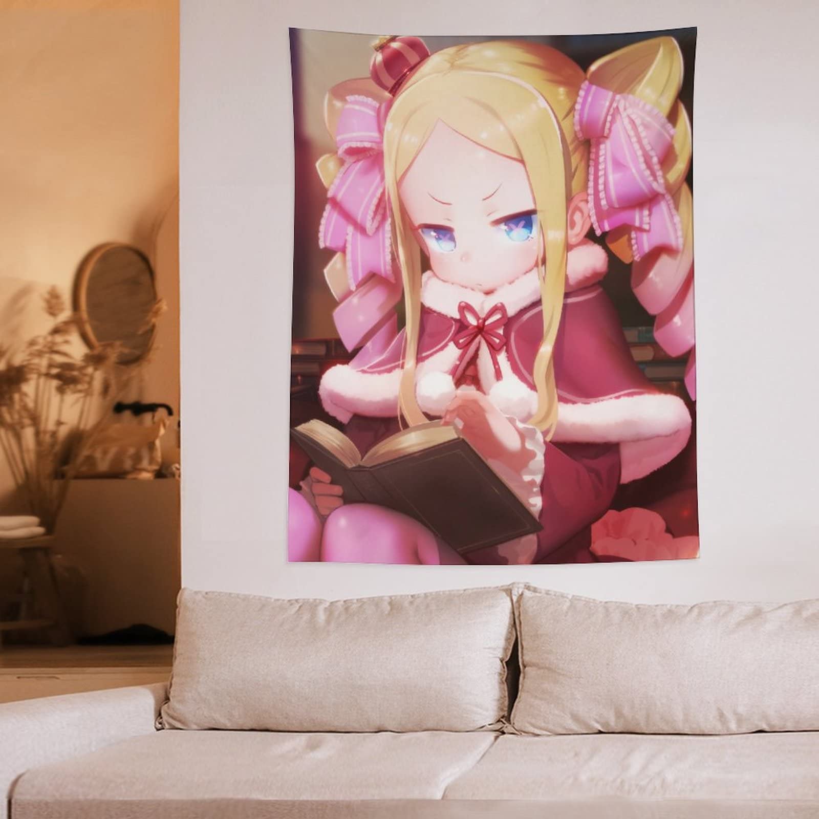 Re:ゼロから始める異世界生活 ベアトリス ビッグタペストリー Amazon.co.jp: タペストリー 可愛い アニメ柄 Reゼロから始める異世界