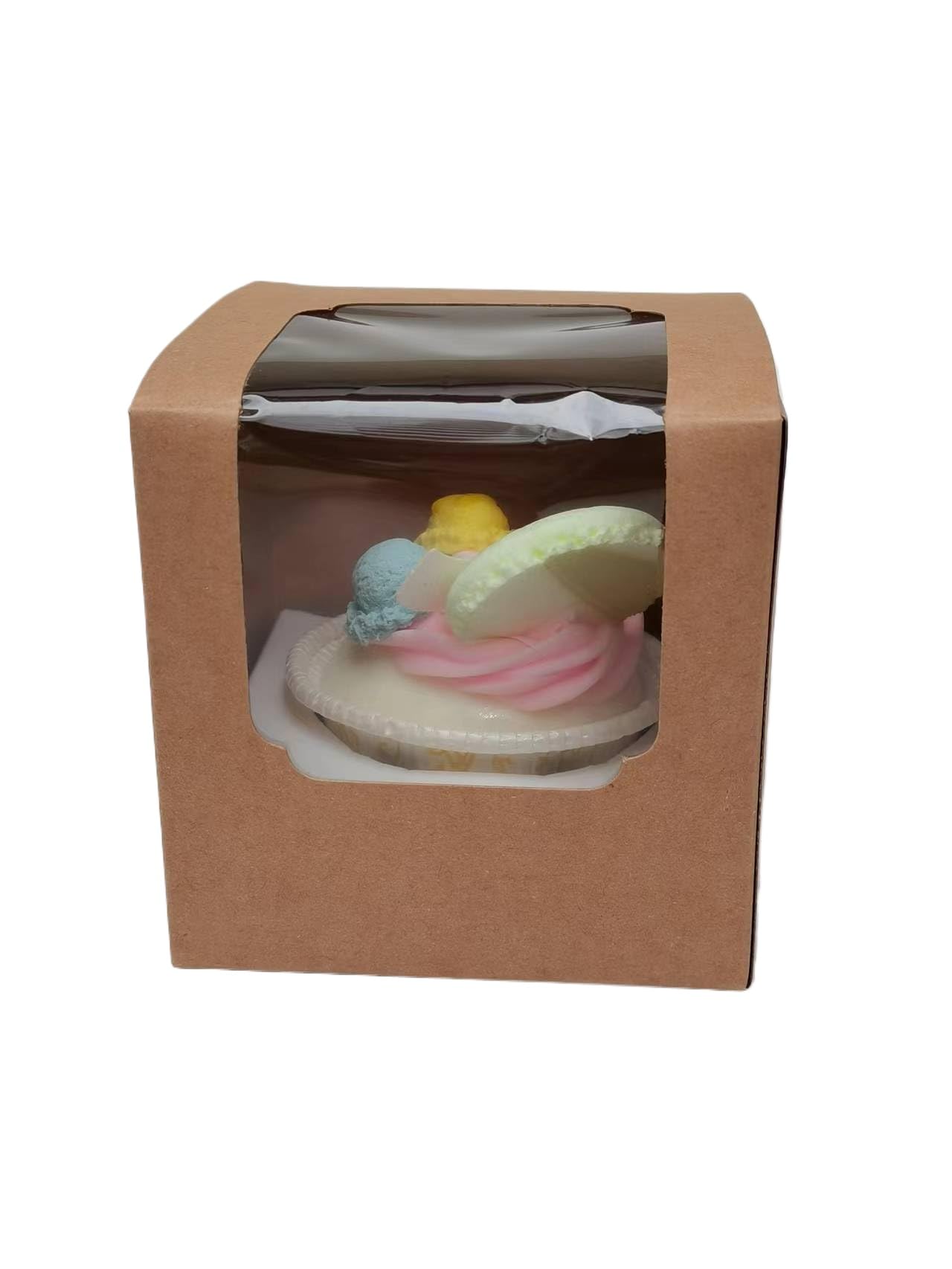 PUREZON 60 Pcs Kraft Cupcake Boxes (Brown)