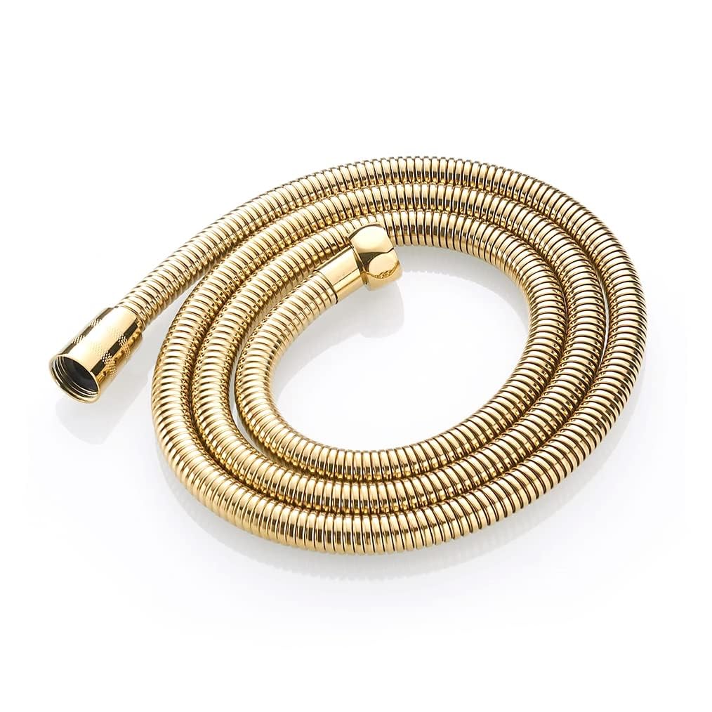 Set di 1 spruzzatore doccia in ottone dorato lucido soffione doccia musulmano Shattaf per toilette e bagno, spruzzatore a mano per l'igiene personale