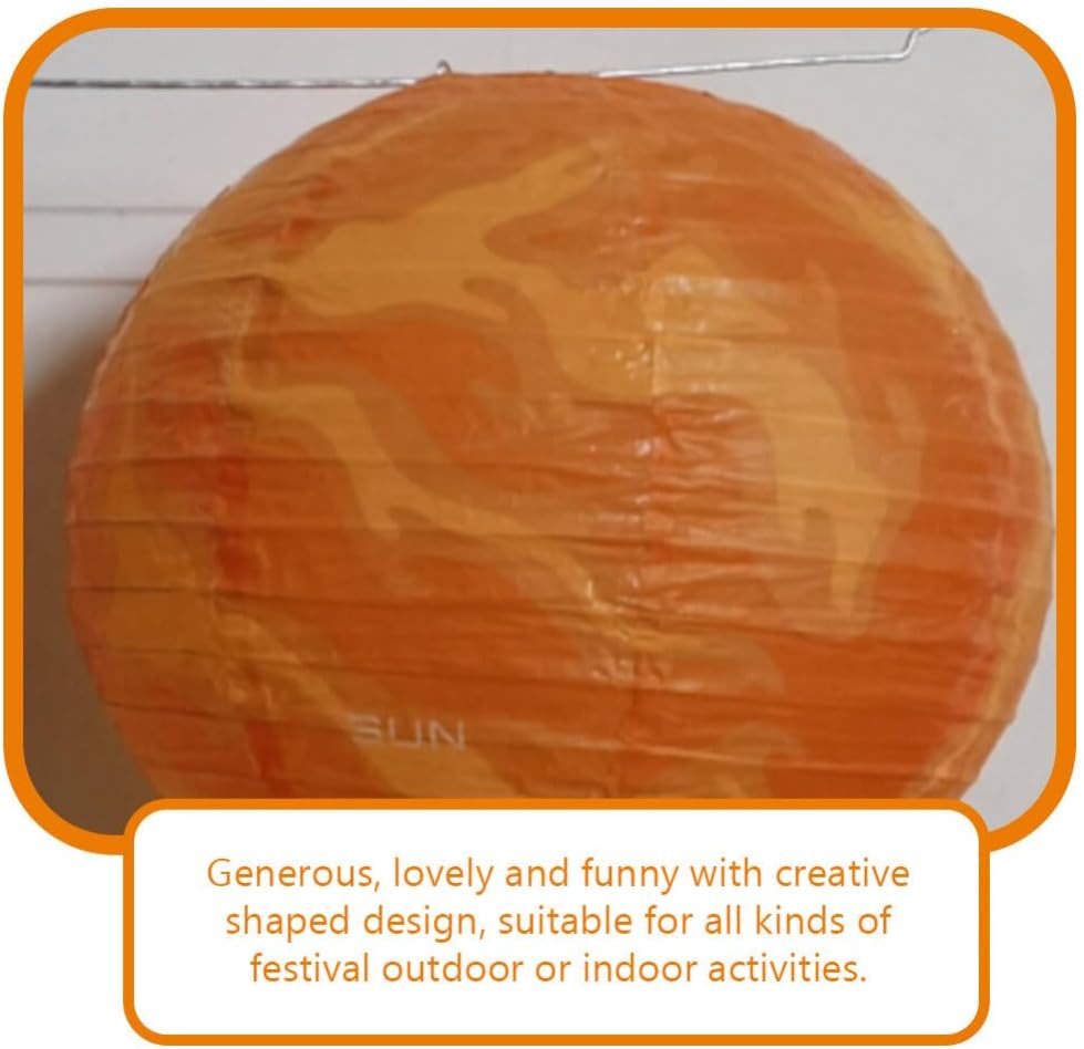 ABOOFAN 3D Planet Paper Lanterns 9pcs Solar System Planets Hanging Lantern Outer Space Party Lantern for Astronaut Themed Birthday Party Ceiling Decorations