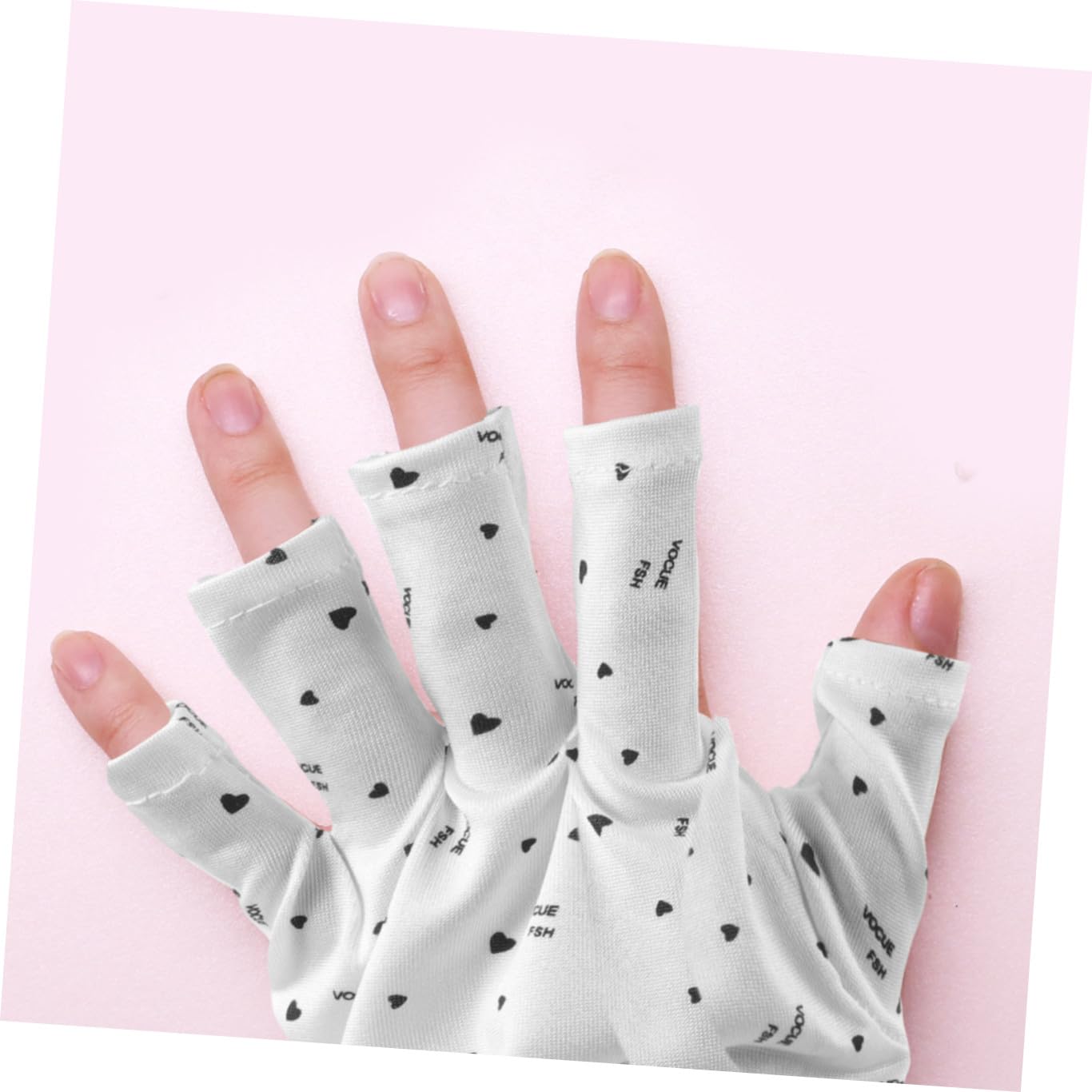 10 Pares Guantes De Uñas Gel Constructor Uñas Luz Ultravioleta Perder Anti-ultravioleta Poliéster