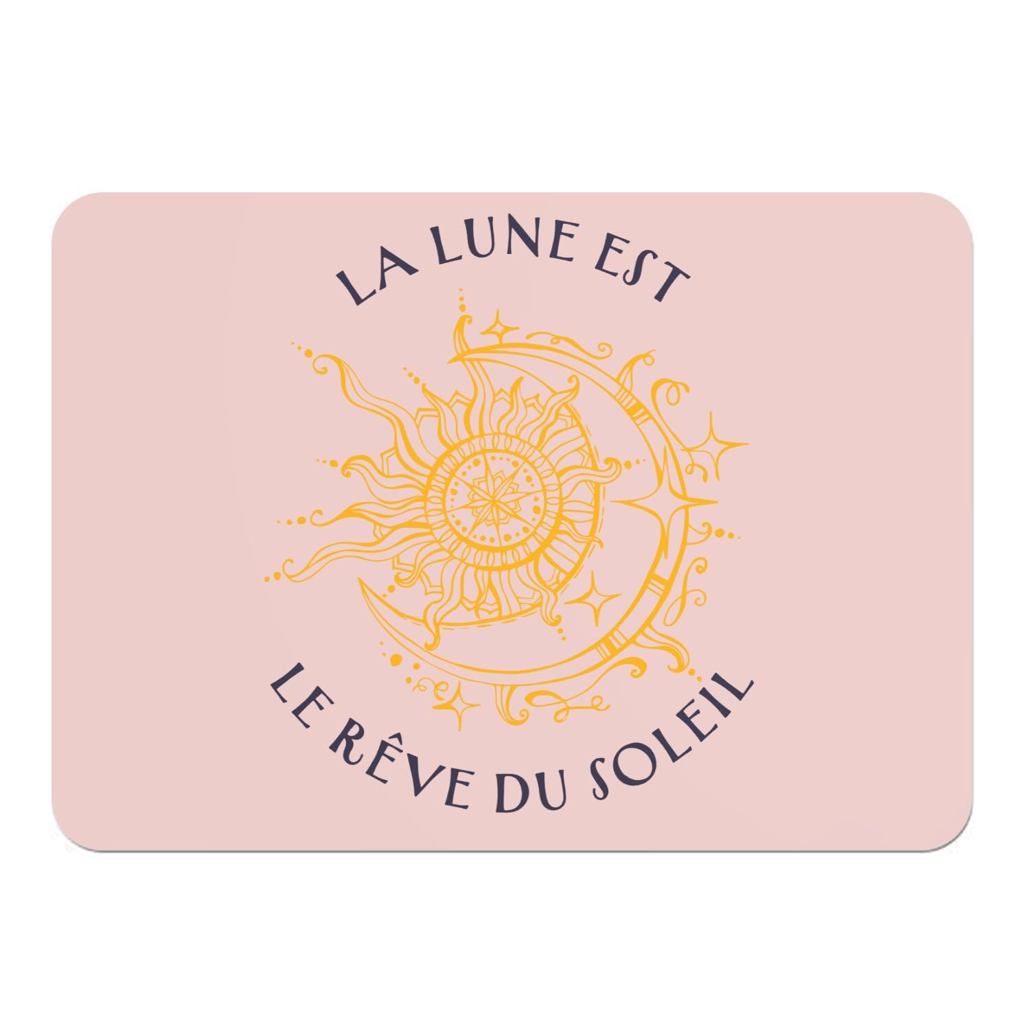 Set de table dessous en liège rose napperons souples grand format lot de 4