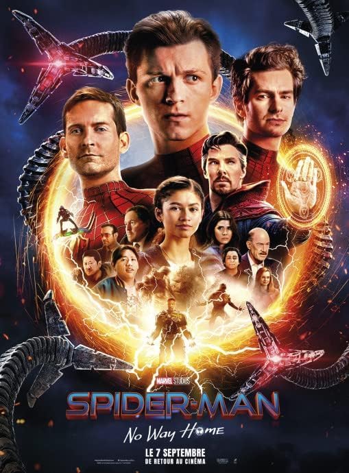Générique Affiche Cinéma Originale Grand Format - Spider Man : No Way Home (format 120 x 160 cm Pliée) Tom Holland - Année 2021