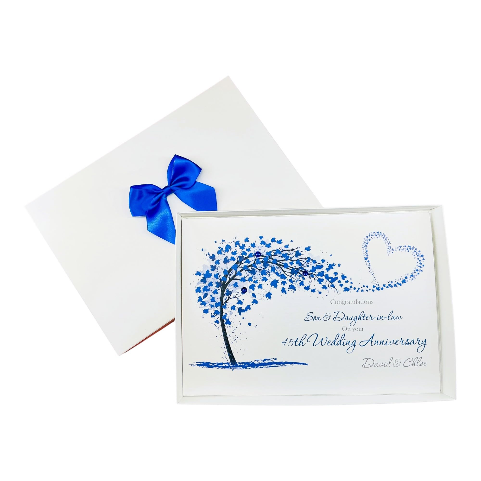 Son & Daughter-In-Law 45th Wedding Anniversary Card Sapphire - SH 150 โ image 1