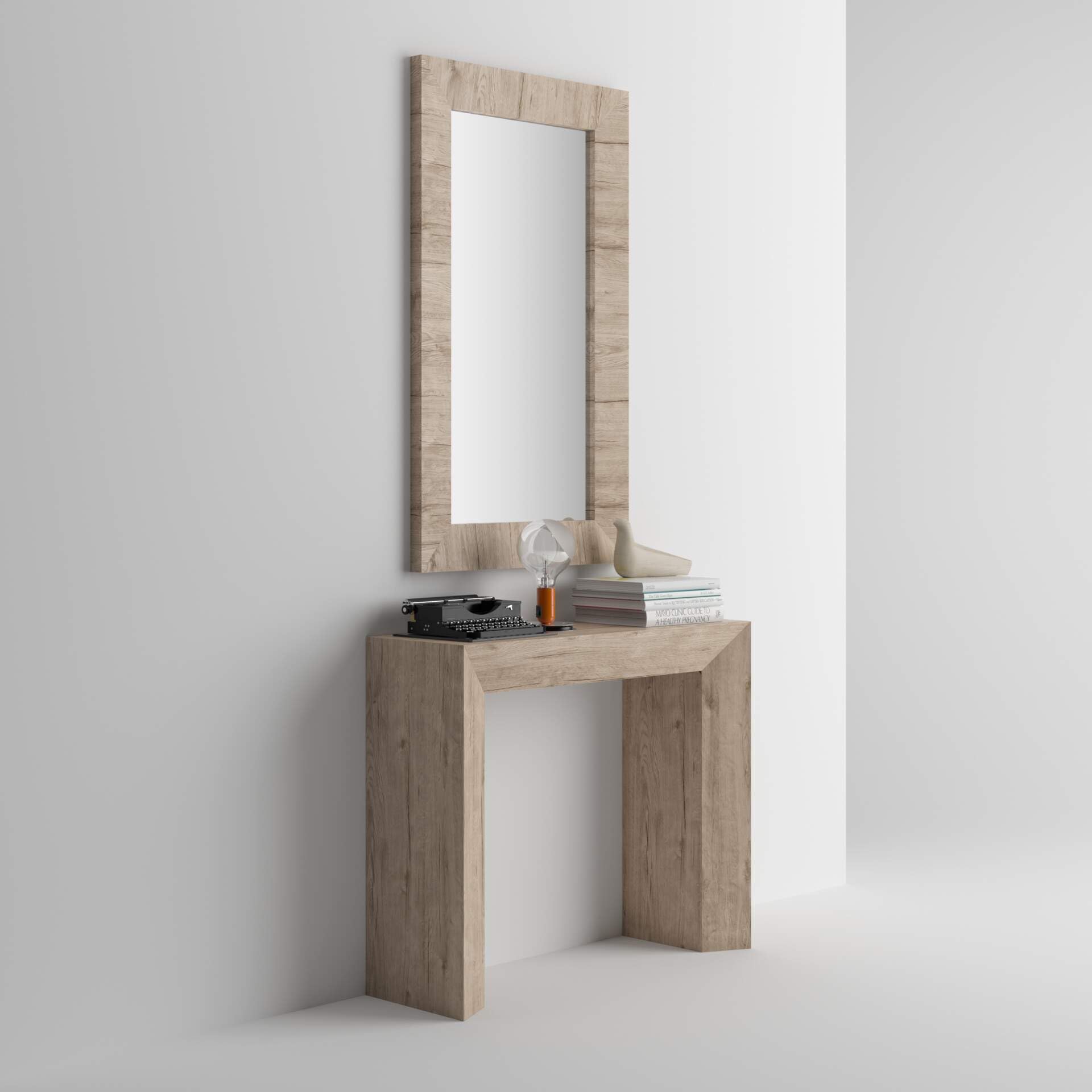 Consolle Moderna Mobili Fiver, Tavolo Consolle Allungabile