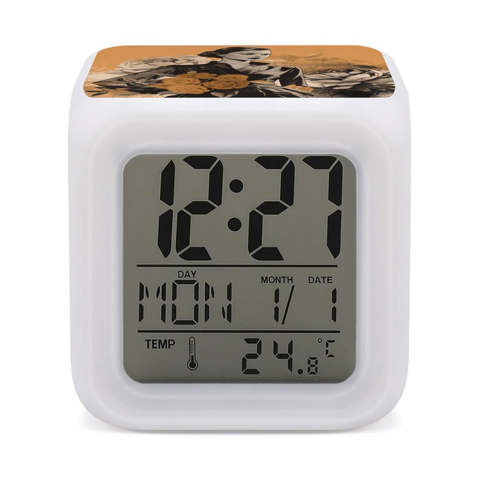 Réveil numérique fille fleuri LED pour embellir vos matins difficiles
