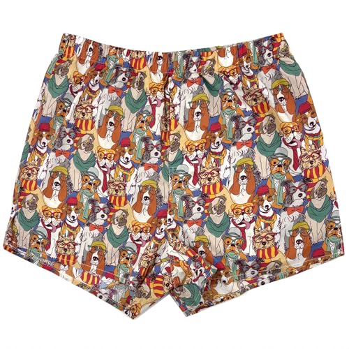 ROCK ATOLL Men's Traditional Cotton Boxer Shorts in Fun Unusual Pattern & Bold Prints4