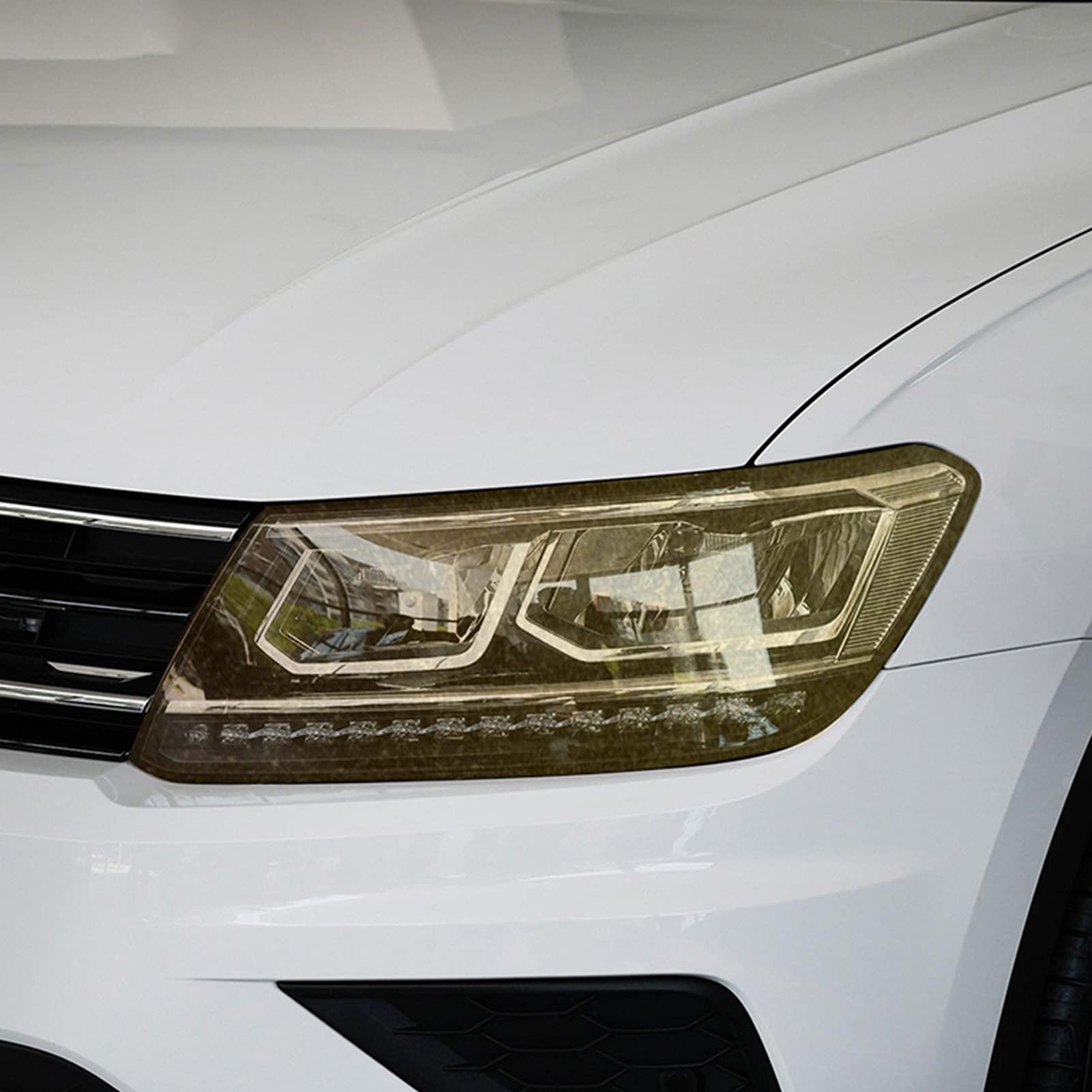 Scheinwerfer-Augenbrauen Für VW Tiguan MK2 2017-2020 - Black Tuning Aufkleber