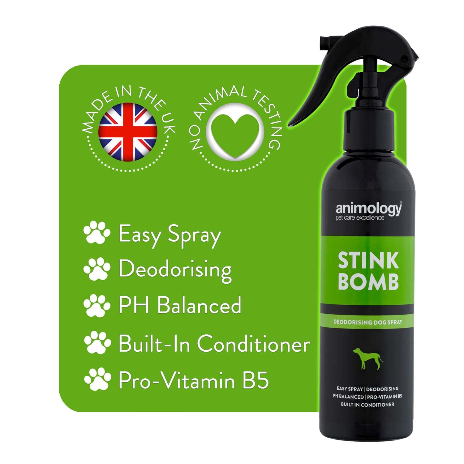 Animology Stink Bomb Deodorising Dog Spray 250ml