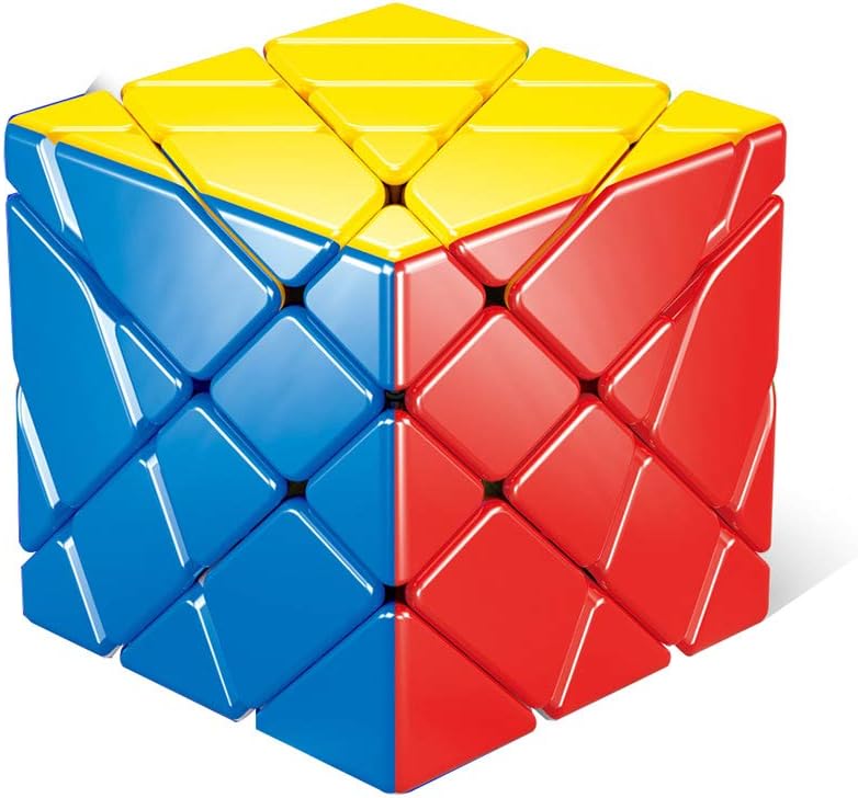 SUN-WAY 4x4 Axis Magic Cube 4x4 Stickerless Axis Speed Cube 4x4x4 Fisher Cube Puzzle Toys for Kids and Adults Brain Teasers Toys