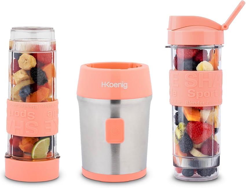 Thumbnail 2 de H.Koenig SMOO10 batidora smoothie 570 ml rosa coral