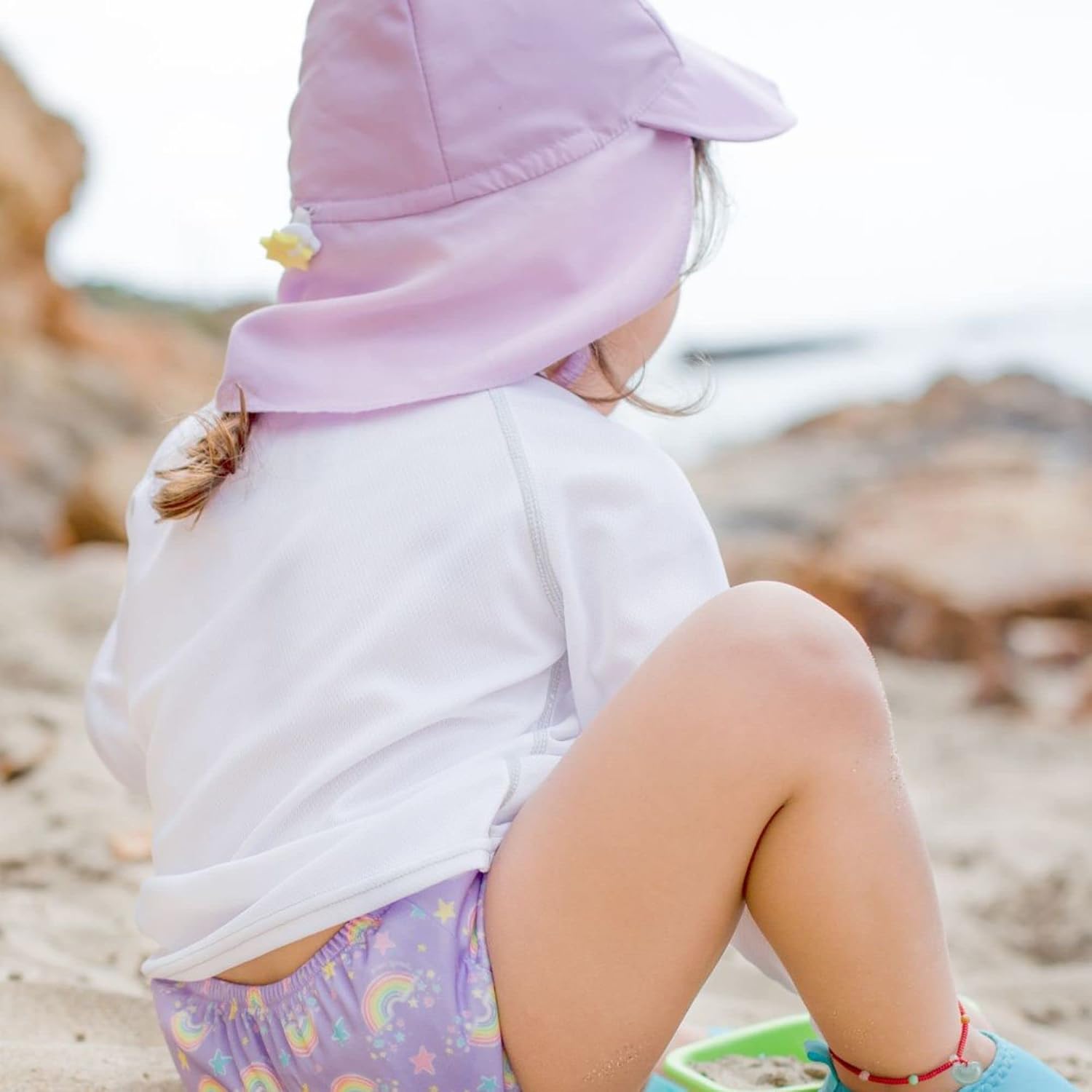 Green Sprouts Baby Girls' Flap Sun Protection Hat