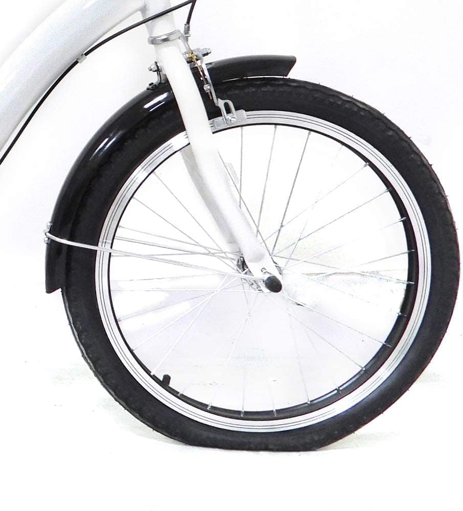 20 Zoll Dreirad für Erwachsene - 1 Gang Dreiräder Erwachsene mit Korb 110KG Last Höhenverstellbar 3 Räder Fahrrad Cityräder Cruise Einkaufsrad für 155-185cm Senioren Frauen Ältere (Schwarz)
