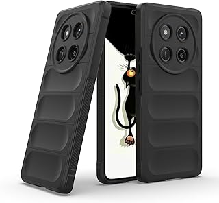 Bump Silicon TPU Shild Case Microfiber Lining with Camera Protection For Honor X9c 5G (Black)