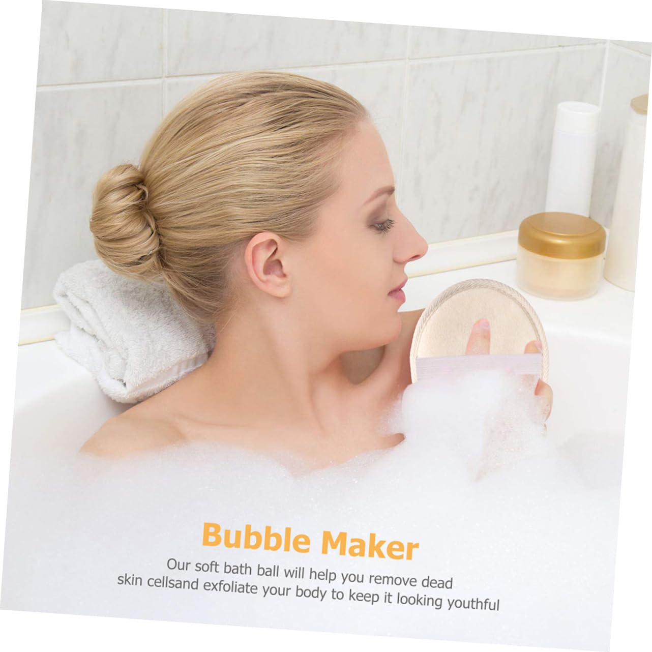 Healeved 4Pcs Exfoliating Bath Shower Loofah Scrubber Soft Mesh Bath Sponge for Men Women Compact Design for for Daily Use