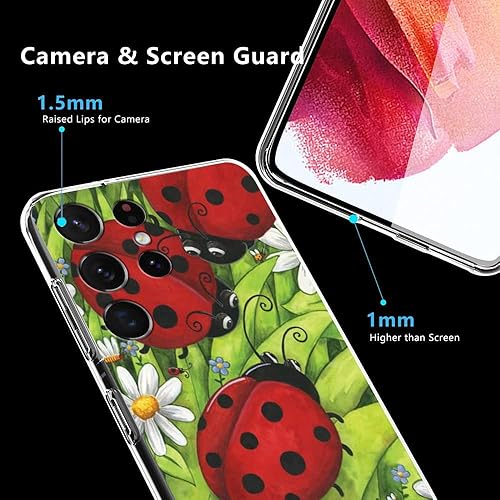 Miniatura 3 de Funda compatible con Samsung Galaxy A52 5G, divertida funda transparente de TPU suave de protección de cuerpo completo, regalo para mujeres y hombres