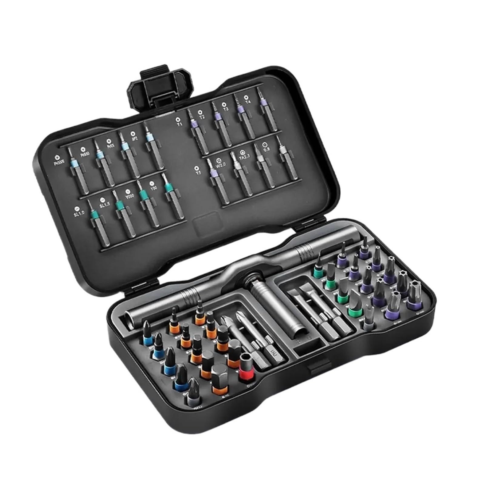 50-in-1 Magnetic Ratchet Screwdriver Set, DIY Ratchet Handle Detachable Multi-Functional Tool Set, Portable Repair Tool Set.