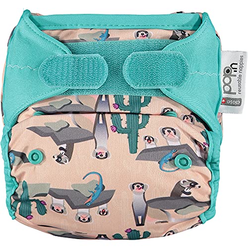 Close Pop-in Premium Couche en bambou avec fermeture Aplix Taille unique réglable de la naissance...
