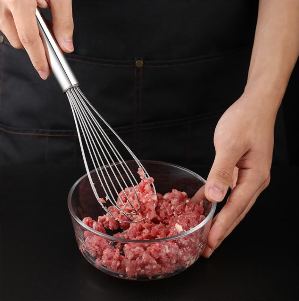 Varillas de Batir para Cocinar Batidor De Huevos Manual con Globos, Utensilios De Cocina For Cocinar Y Hornear, Mezclar Y Huevos, Espumar, Batir(8 Inches)