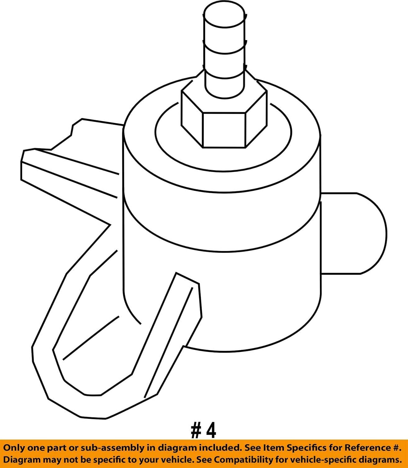 Genuine OEM 21810-2V500 Bracket - Engine Mount / 218102V500 for Hyundai Veloster 2012-2017 Accent 2012-2014 / Replaces 218101R000 218102V000
