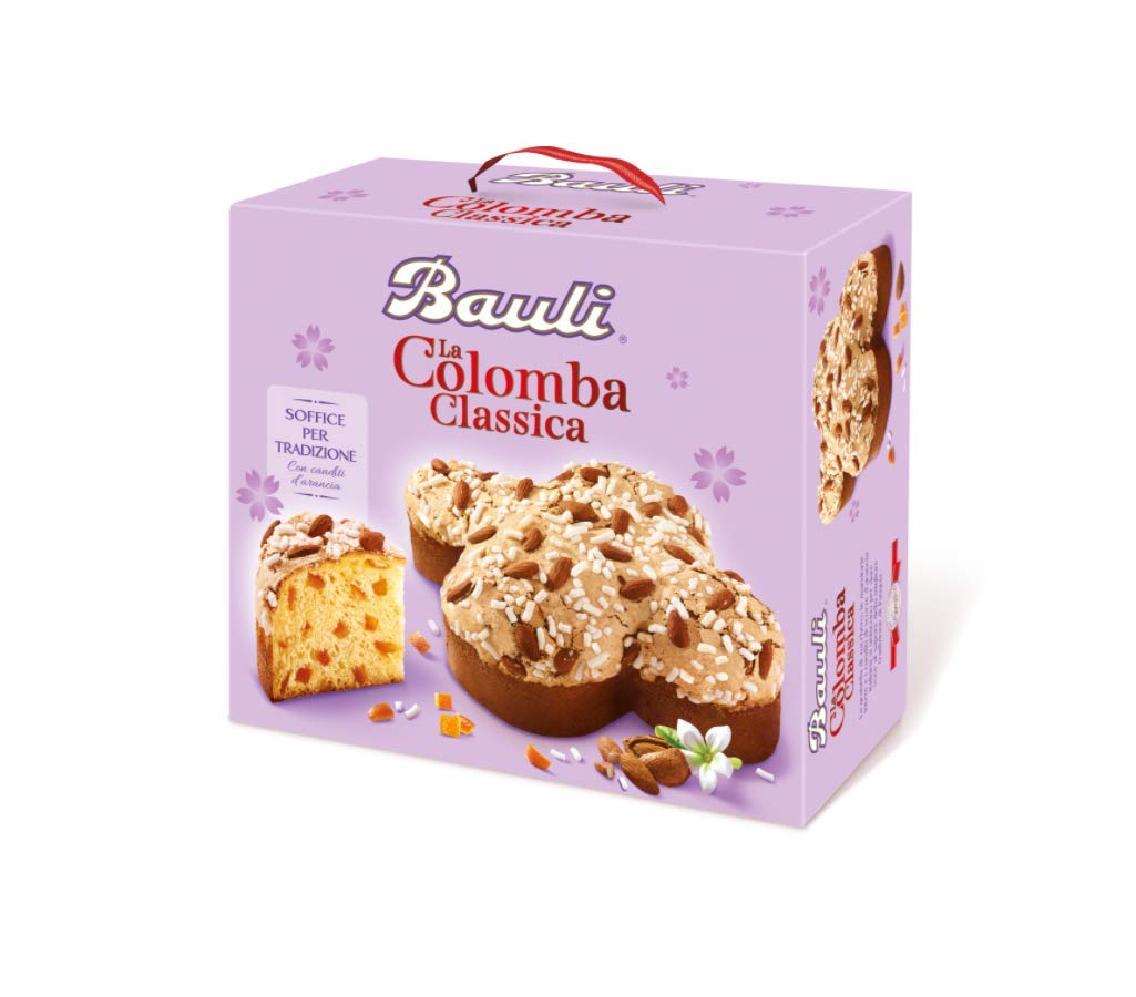 Bauli La Colomba Classica Gâteau de Pâques à l'orange confite 1Kg Produit de boulangerie de Pâques Colomba de la tradition italienne