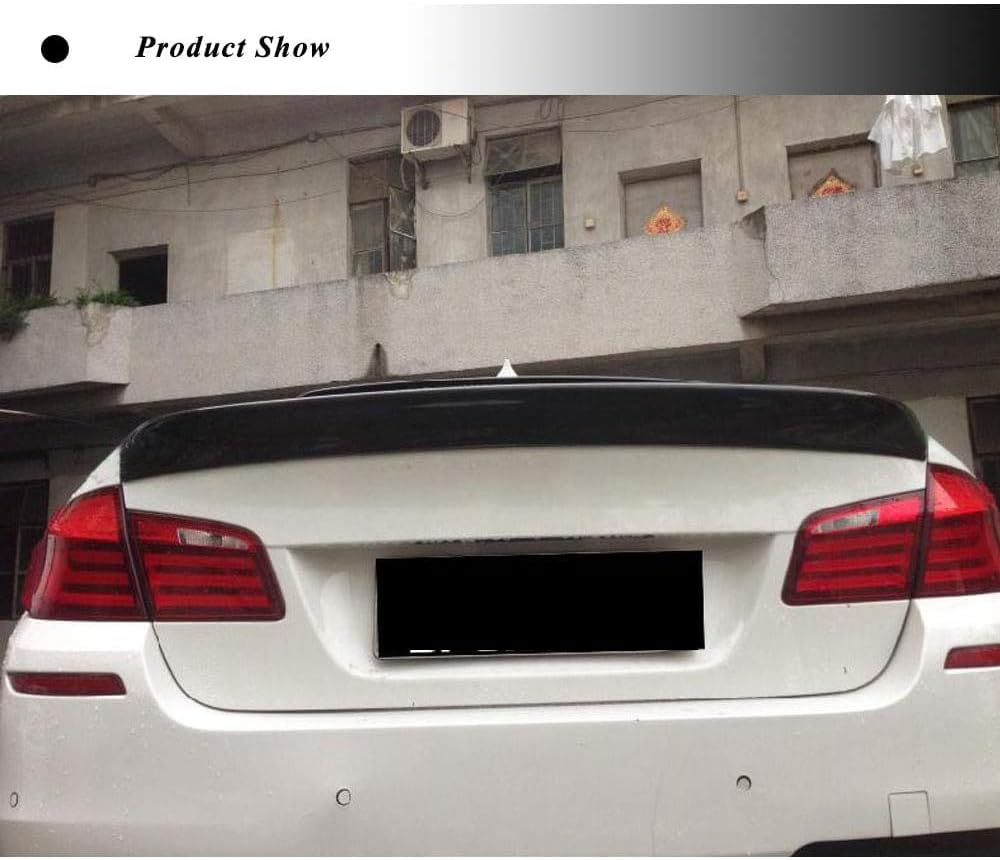 Carbon Fiber Rear Trunk Spoiler Fits for BMW 5 Series F10 520i 520d 535i 528i 550i M5 2011-2017 Rear Spoiler Deck Lip Boot Lid (Style 6)