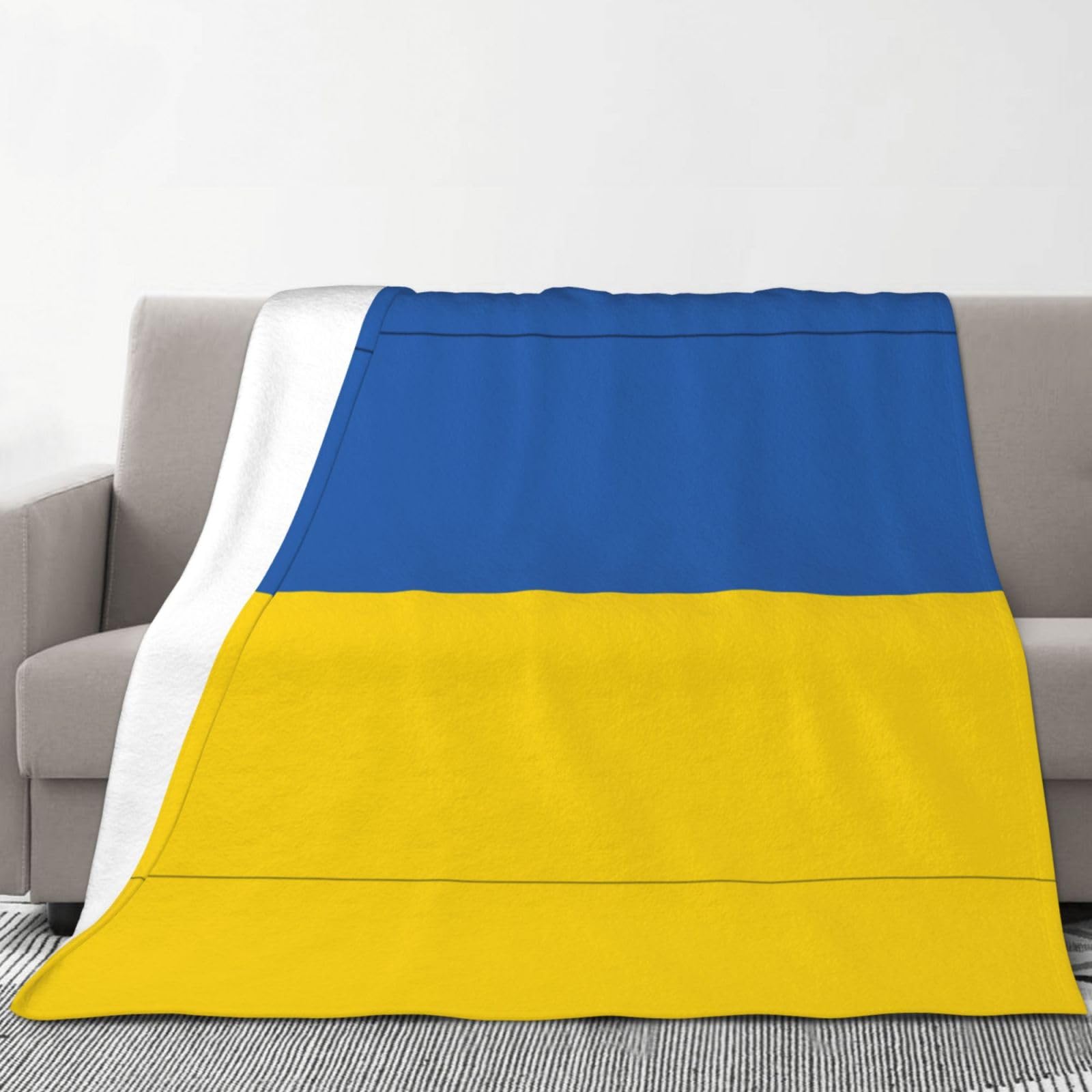 Couverture Ukraine en flanelle pour un salon chaleureux le jour de Pâques