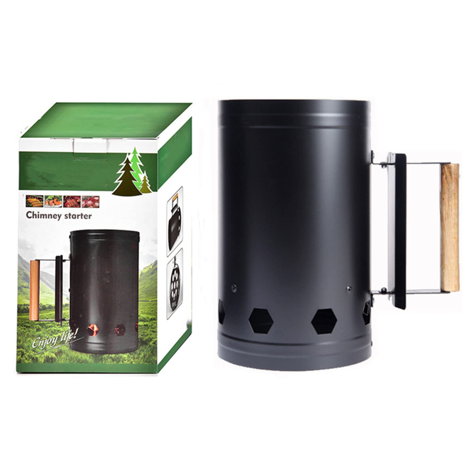 Encendedor de Barbacoa, Encendedor de Carbón Deo Inoxidable, Encendedor Rápido Resistente Al Calor, Herramienta para Barbacoa para Cocinar Al Aire Libre, Barbacoas en el Jardín, Barbacoas,