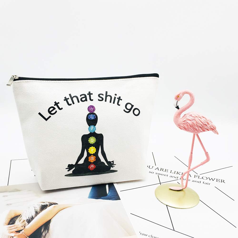 Yoga Gift for Yoga Instructor Yoga Accessories Women Funny Meditation Gifts Zen Gifts Let That Go Makeup Bag Cosmetic Bag Pouch Tote Bag Travel Bag for Birthday Christmas Gifts 4 61ndcnyMrQL. AC SL1000