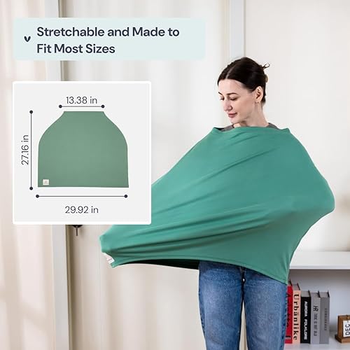 Miniatura 3 de BabbleRoo Funda de lactancia para lactancia materna 95% muselina viscosa, 5% elastano, esenciales para bebés suaves y transpirables Fundas