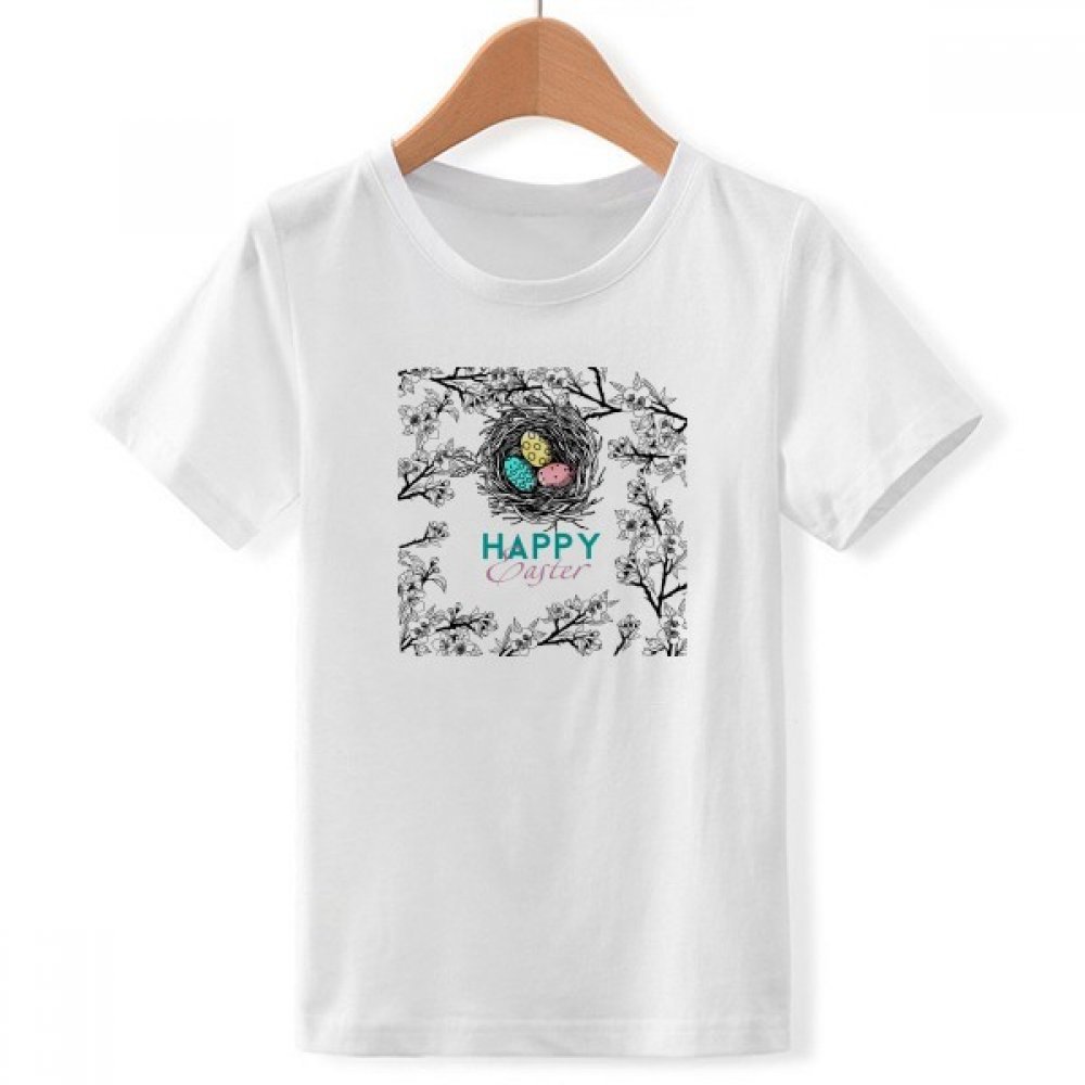 T-Shirt Religion Easter Egg Nest Confortable pour Tenue de Pâques - 3