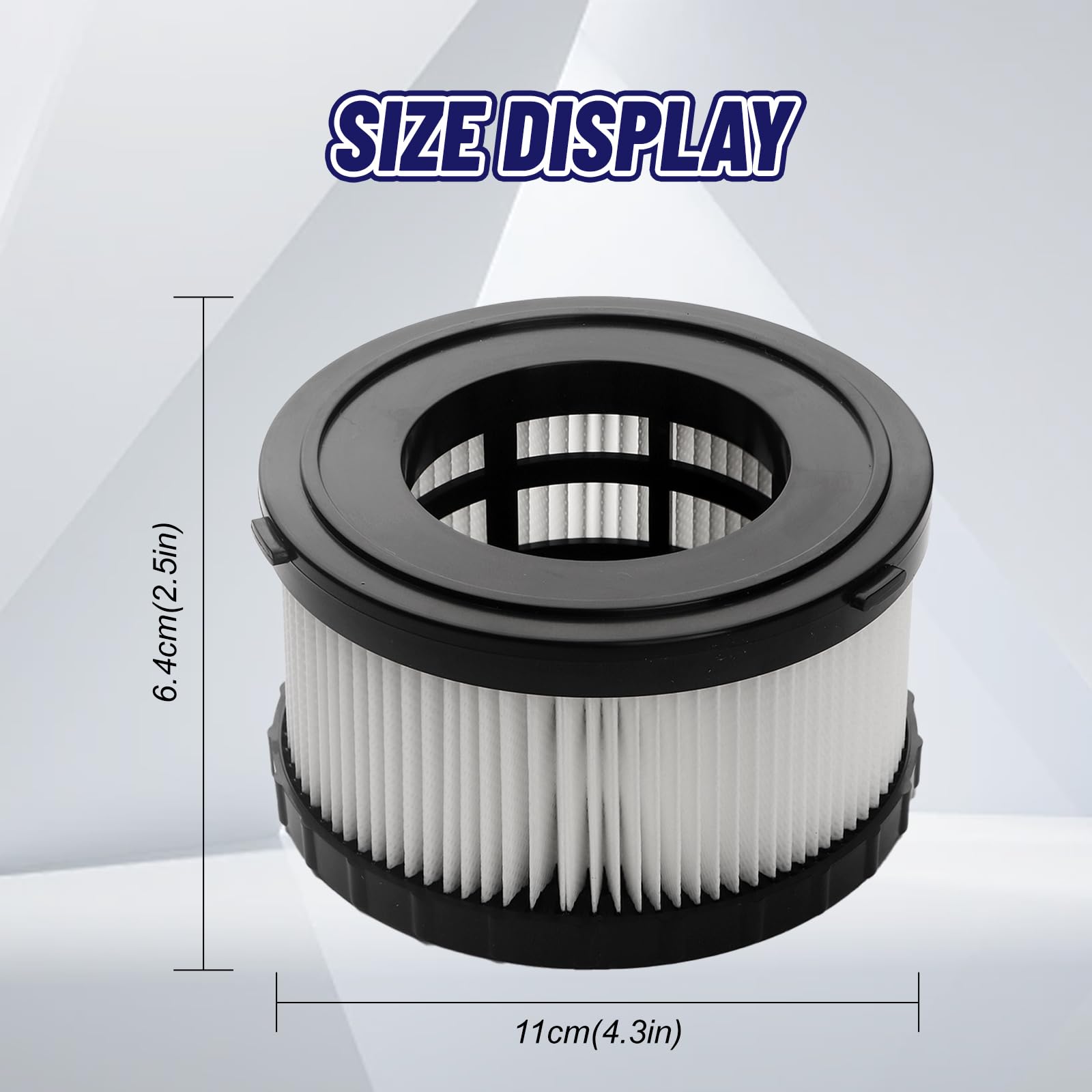 Paquete de 4 filtros HEPA DC5151H de repuesto para aspiradora DEWALT DC5151H DC515 DCV517