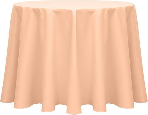 Miniatura 4 de Ultimate Textile - Paquete de 2 manteles redondos de sarga de polialgodón de 90 pulgadas, color blanco