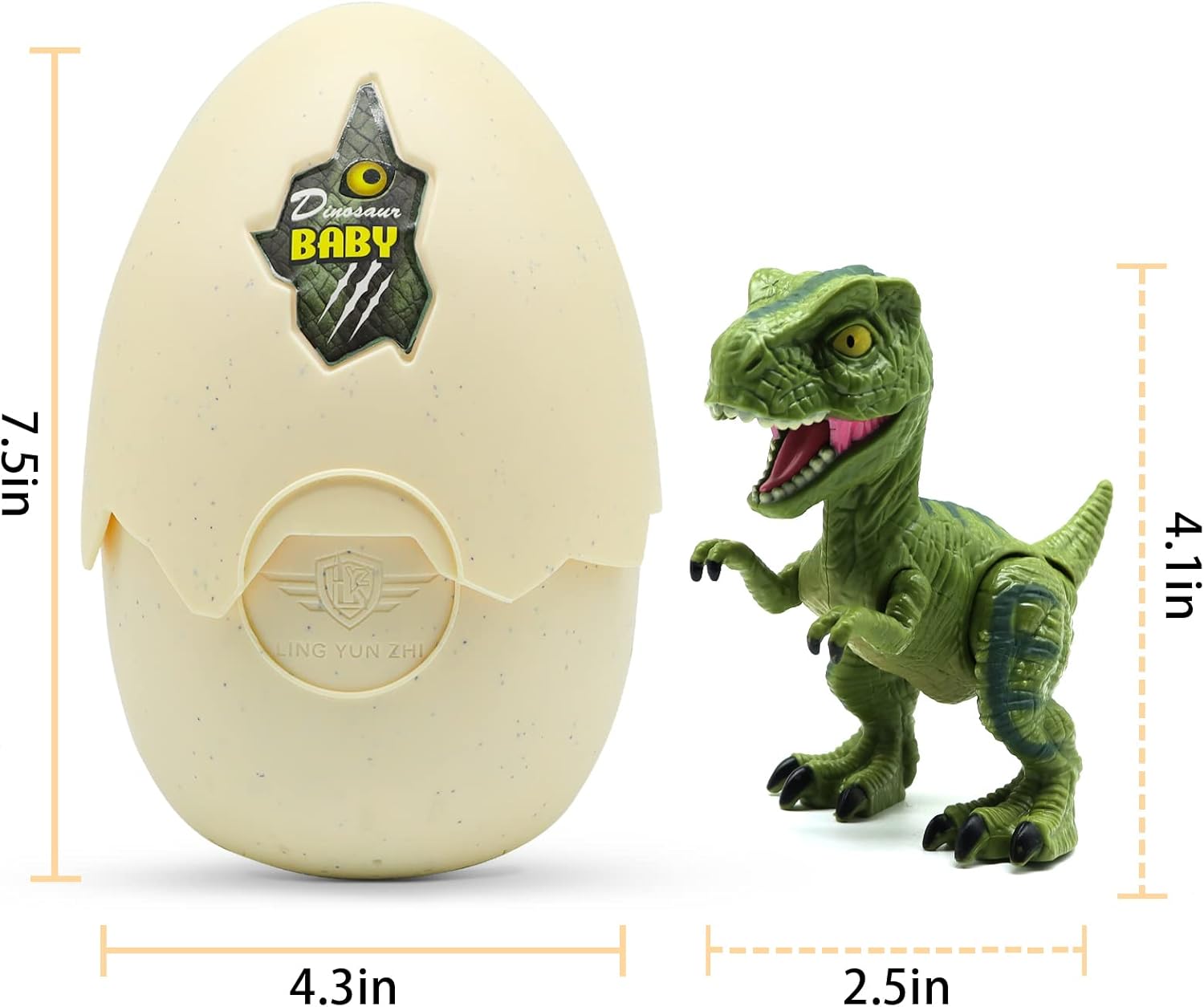 Wekity Hatching Eggs Dinosaur Toys,Dinosaur Eggs,LED Light and Sound,Creative Educational Toy Party Favor Easter Birthday Gift for Kid (Ceratosauru)