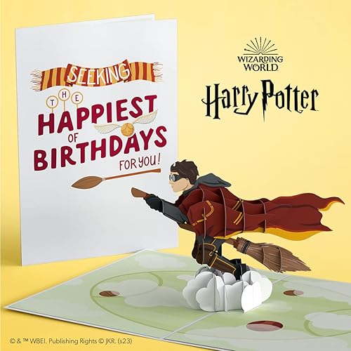Miniatura 2 de Lovepop Harry Potter Seeker - Tarjeta emergente de cumpleaños, 5 x 7 pulgadas, tarjeta de felicitación para hijo, hija o amigo, tarjeta 3D con sobre