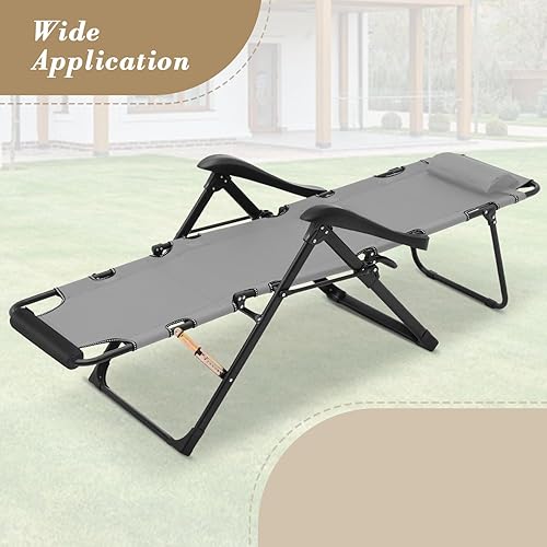 Miniatura 10 de Athena Collection Zero Gravity - Juego de 2 sillas reclinables para exteriores, sillas reclinables de 27 pulgadas de ancho para piscina, sala de