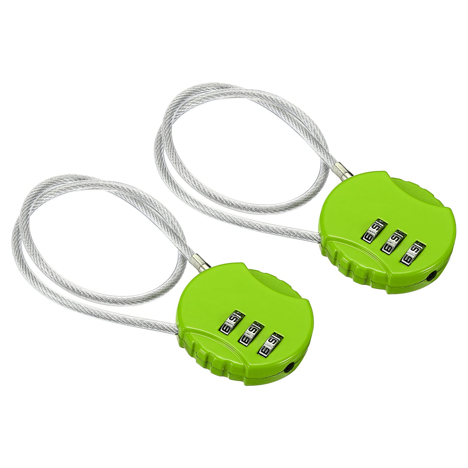 Cadenas à combinaison PATIKIL résout le blocage de casier de sport câble vert 30 cm