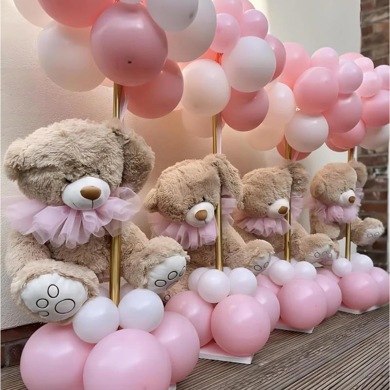 Image of Pink Balloons Latex Party Balloons, 50pcs 12 inch Light Pink Balloons | Round Helium Pastel Pink Bridal Pink Balloons for Wedding Bridal Shower Gender Reveal Birthday Princess Party Decorations