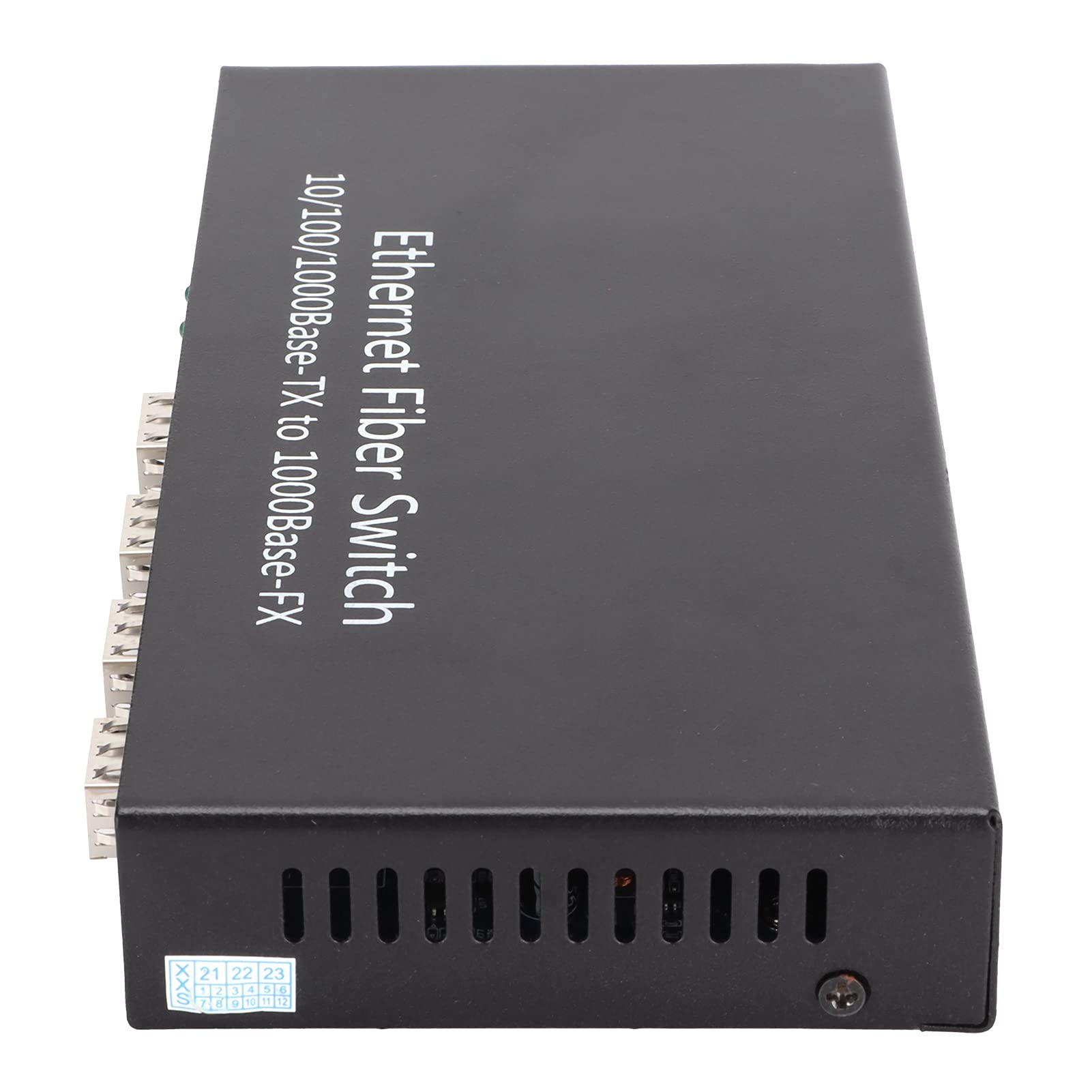 Dioche Glasfaser zu Ethernet Konverter, Ethernet Medienkonverter RJ45 10/100/1000M 4-Faser 2-Port Singlemode Dual Fiber für IEEE802.3Z / AB 1000Base-SXLX