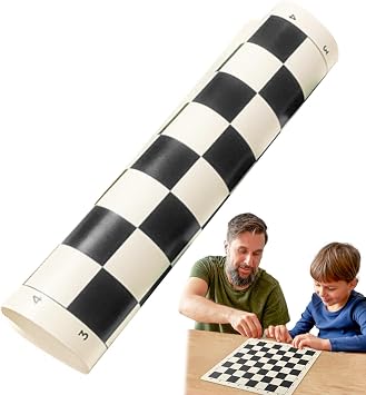 Portable Chess Board, Tournament Chess Board | Soft Chess Game Em Board Roll-Up Chess Board - Compact Rollable Chess Board Checkers Folding Board for Family Reunion Party G