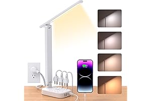 Dorm Room Essentials LED Small Touch Lamp: 4 Modes Desk Lamp for...