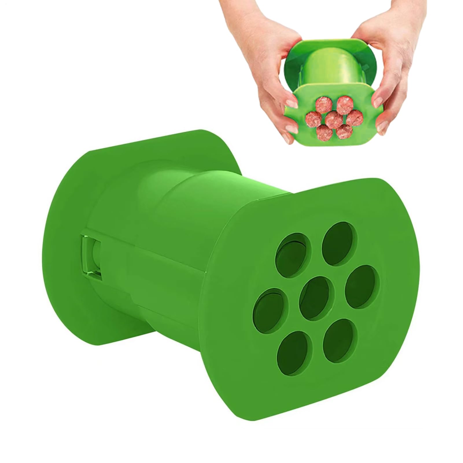 Balkan Cevapcici Maker - 7 Saucisses De Viande Réutilisable | Gadgets De Cuisine En Morceaux De Saucisse Pour Grilles Pour Barbecue, Hot Dog Et Outil De Création De Cevapi, Presse À La Viande F