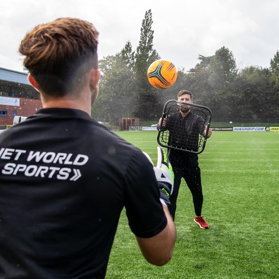 Rete Da Calcio Per Allenamento Con Bersagli – Dimensioni 7,32 X 2,44 M – Rete Esagonale In Poliestere Con Catena Inferiore, Cinghie E Picchetti, Borsa Inclusa, Portatile - 2