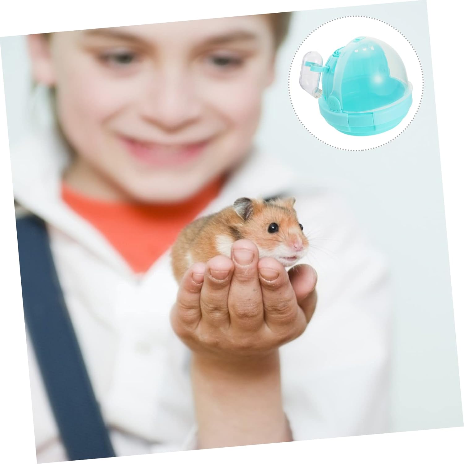 2pcs Portable Hamster Carrier Water Bottle Travel Pet Cage for Small Animals Breathable Design for Outdoor Adventures Camping and Sightseeing