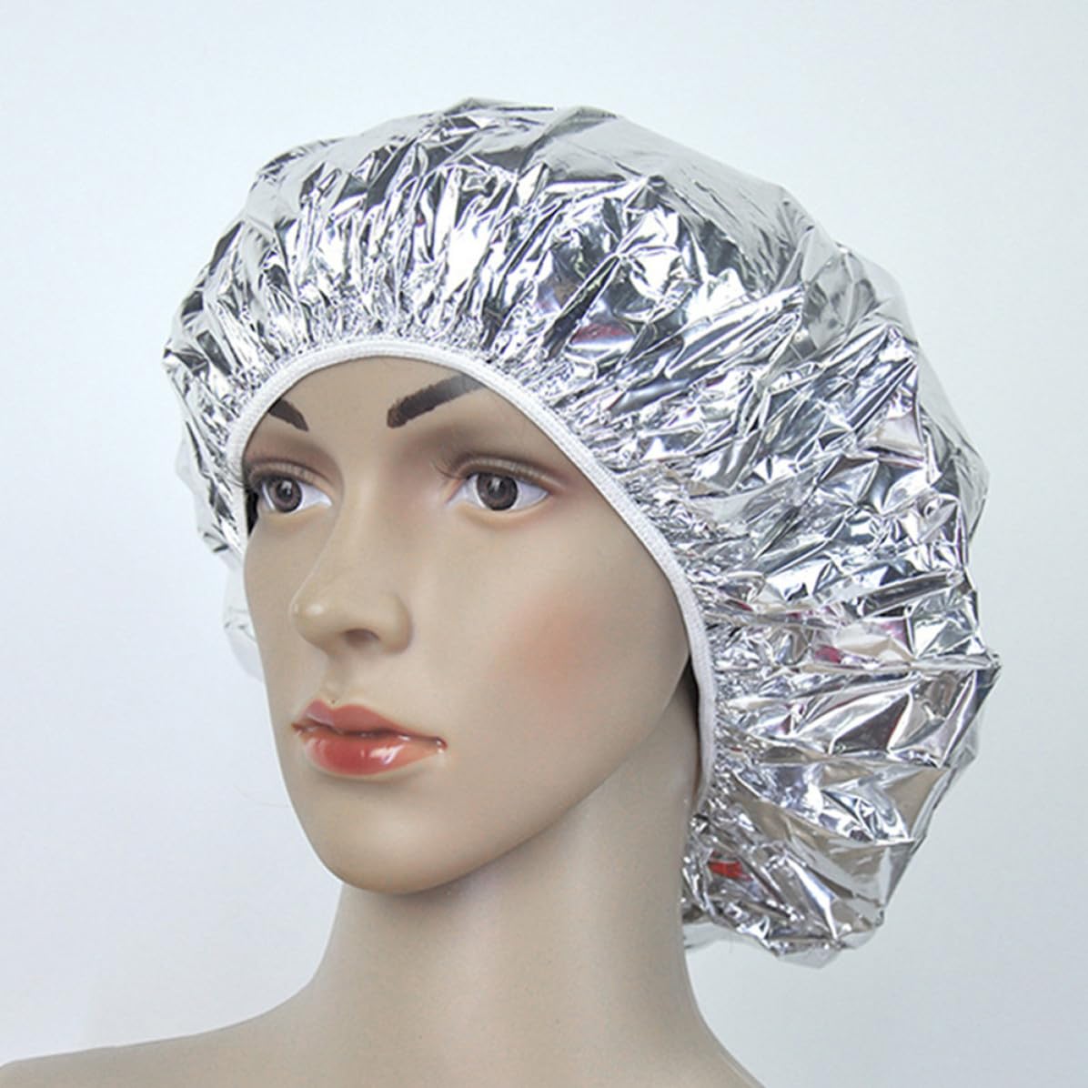 5pcs Aluminum Foil Hair Coloring Hat Elastic Rim for Home Use