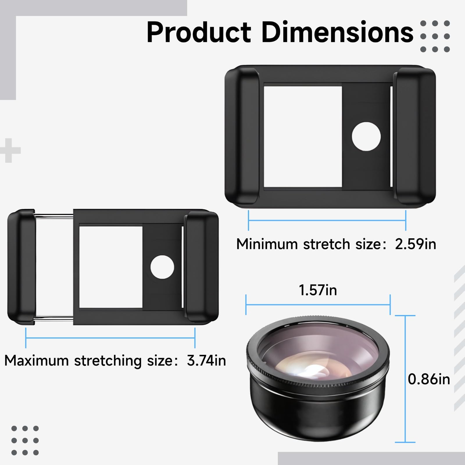 Uniwersalny obiektyw makro 40 mm z filtrem CPL do smartfonów, klips 17 mm, idealny do fotografii biżuterii i owadów, kompatybilny z wieloma modelami