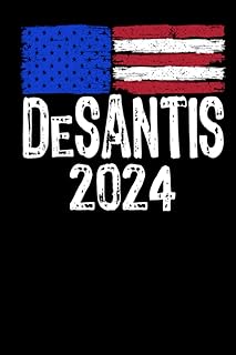 Ron DeSantis 2024: notebook gift ,Blank lined Notebook,110 Pages, Size 6x9"