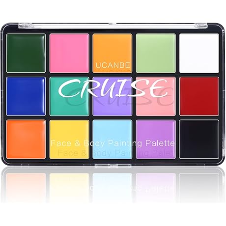 Professional 15-Color Macaron Face Body Paint Oil Palette