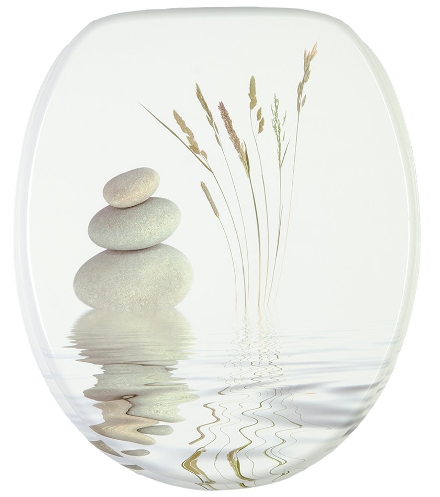 Sanilo WC Sitz mit Absenkautomatik & Schnellverschluss, Toilettendeckel per Knopfdruck abnehmbar, einfache Montage von oben (Balance)