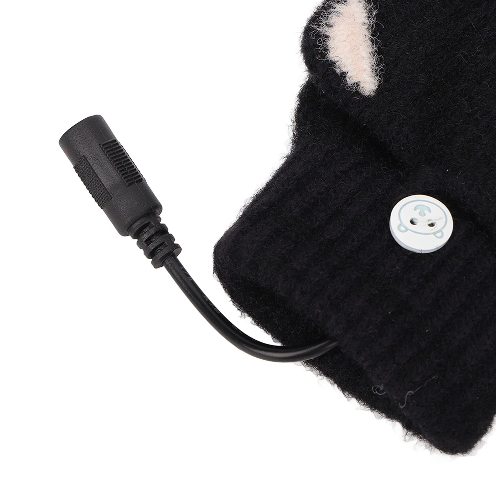 Rękawiczki Podgrzewane USB Kobiety Mężczyźni Zimowe Dzianinowe Rękawiczki Grzewcze z rękawicą z rękawiczką do Pracy Biurowej, Niebieski